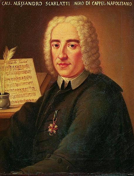 Retrato anónimo de Alessandro Scarlatti, custodiado en el Civico Museo Bibliografico Musicale de Bolonia